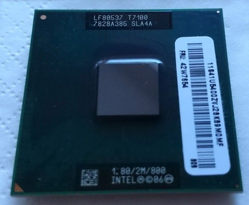 Intel core duo t7100 - core, 1,8